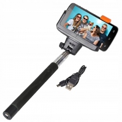 Kijek selfie monopod z kablem do telefonu + uchwyt