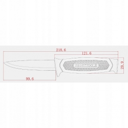 Nóż rzemieślniczy 100 mm ostrze ze stali węglowej