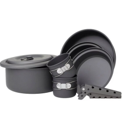 Naczynia biwakowe zestaw naczyń biwak aluminium