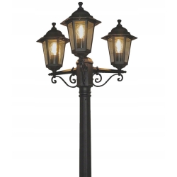 Stylowa latarnia ogrodowa lampa 3x60 w oświetlenie