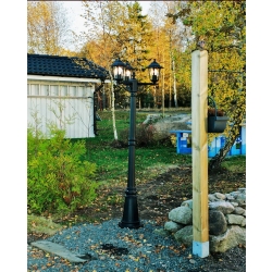 Stylowa latarnia ogrodowa lampa 3x60 w oświetlenie