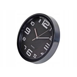 Zegar ścienny czarny nowoczesny elegancki stylowy