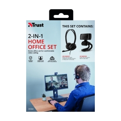 Kamera internetowa z zestawem słuchawkowym trust