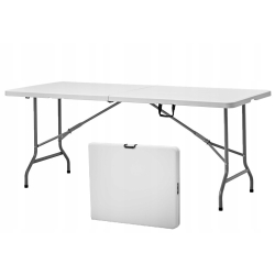 Składany stół axley prostokątny 180 x 76 x 74 cm