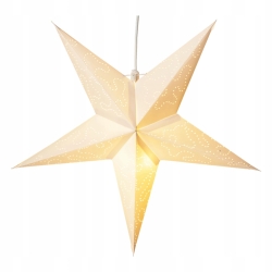 Gwiazda adwentowa z dziurkowanym wzorem - średnica 35 cm / e14