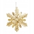 Gwiazda adwentowa led - płatek śniegu w kolorze złotym 23 cm