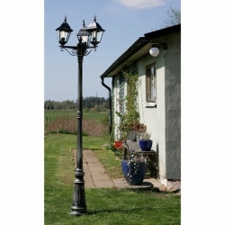 Stylowa latarnia ogrodowa lampa wys. 227cm 3x100w