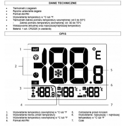 instrukcja termometr cyfrowy lcd zewnętrzny wewnętrzny