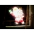 Ozdoba świąteczna na okno lampki choinkowe mikołaj