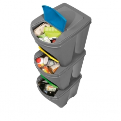 kontener do segregacji odpadów 3szt kosz na śmieci