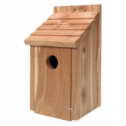 Klasyczny domek dla ptaków drewniany