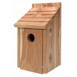 Klasyczny domek dla ptaków drewniany